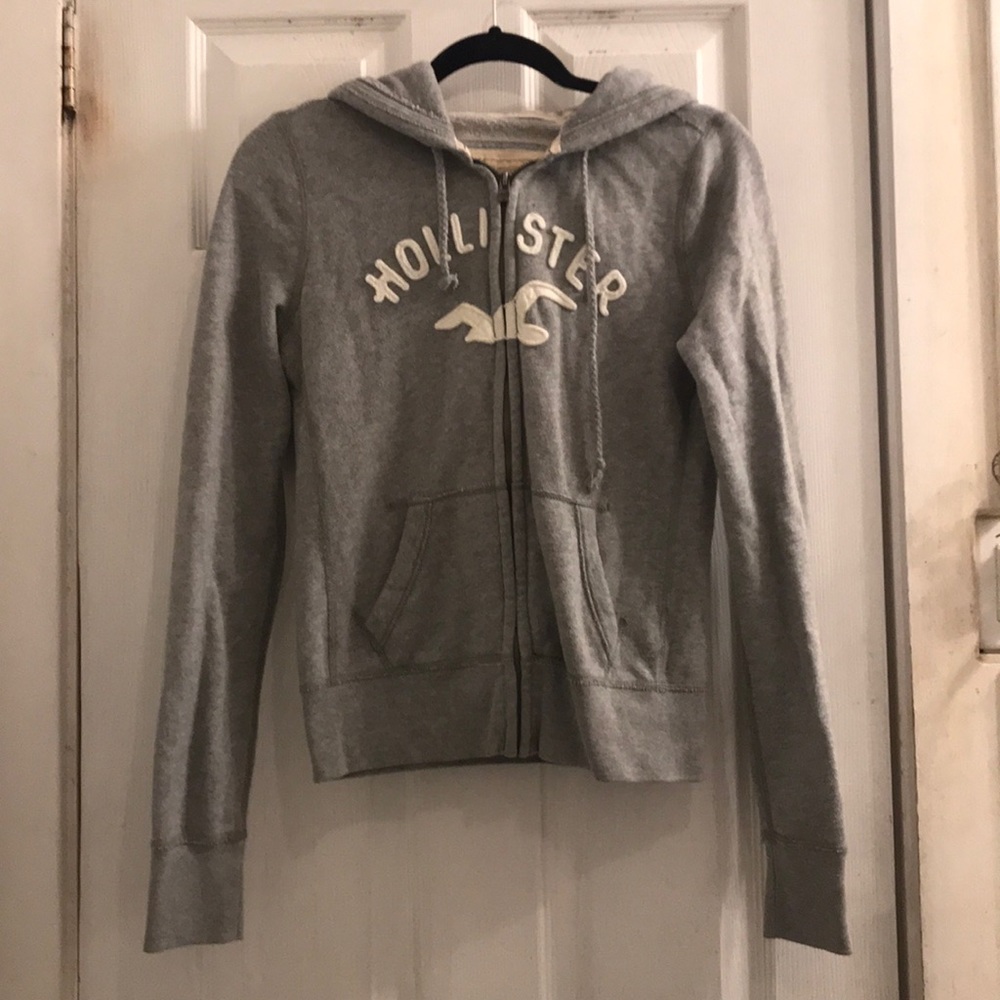 Hollister Grey Zip Hoodie
